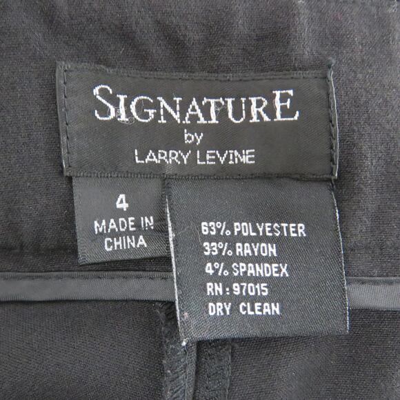 Larry Levine Black Women's Pantsuit Blazer & Straight Leg Dress Pants 4 Small - Picture 9 of 9